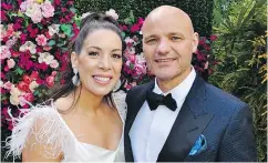  ??  ?? Clara and Paolo Aquilini were among a well-heeled group that paid $2,500 a ticket to attend the posh house party in support of Vancouver’s most vulnerable.