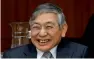  ?? Reuters ?? Bank of Japan governor Haruhiko Kuroda at a meeting in Tokyo on Friday. —