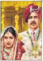  ??  ?? The poster of Toilet: Ek Prem Katha had the first word in English and the rest in Hindi for the purpose of numerology