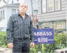  ?? CHRIS CONNORS/CAPE BRETON POST ?? Cape Breton Regional Municipali­ty mayoral candidate Chris Abbass talks about the criticism he’s faced on social media and why he thinks he’ll be the next mayor.