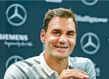  ?? KEYSTONE ?? Gut erholt und topfit: Roger Federer kehrt morgen in Stuttgart auf die ATP-Tour zurück.