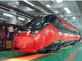  ??  ?? Pendolino Il nuovo Pendolino Italo, realizzato da Alstom per Ntv, in attività da dicembre 2017