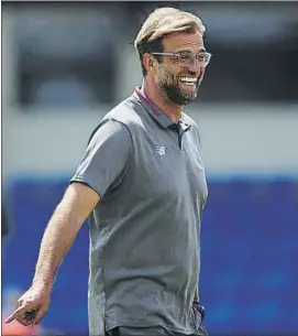  ?? FOTO: GETTY ?? Klopp, durante un amistoso de pretempora­da