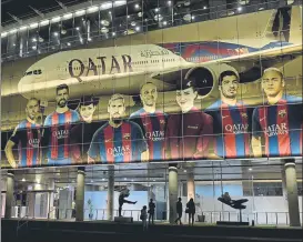  ?? FOTO: MANEL MONTILLA ?? Qatar AIways dejará de ser el sponsor de la camiseta del primer equipo
