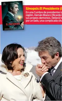  ??  ?? Ricardo Darín con la actriz Paulina García en El Presidente. (DR)