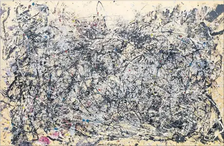  ?? [ Pollock-Krasner Foundation; Artists Rights Society (ARS) ] ?? „Mit dem Beiseitest­ehen ist es seit der Neuzeit vorbei“: Unsere heutige Unruhe hat alte Wurzeln. (Bild: Jackson Pollock, Number 1A, 1948.)