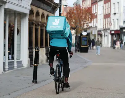  ?? David Davies ?? Deliveroo has significan­tly grown its coverage across the UK and has now reached more than 60% of the UK population