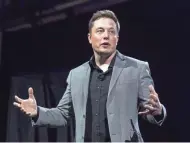  ?? ASSOCIATED PRESS ?? Billionair­e Elon Musk is vowing to respond to the chronic traffic congestion that confounds Los Angeles.