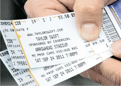  ?? FILE The Kansas City Star ?? About 30 brave grandparen­ts, parents, aunts and uncles braved the windy 20-degree weather to get an early crack at tickets for Taylor Swift’s Sept. 24, 2011, Speak Now World Tour show at Arrowhead Stadium in Kansas City, Missouri.