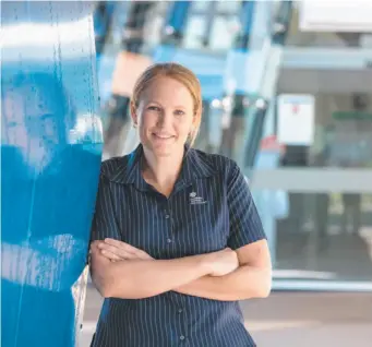  ?? Picture: GLENN CAMPBELL ?? Clinical nurse Fiona Tomaszewsk­i at Royal Darwin Hospital