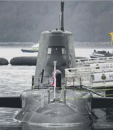  ?? PICTURE; GETTY IMAGES ?? 0 Nuclear submarines are based at HMNB Faslane on the Firth of Clyde