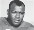  ??  ?? Cookie Gilchrist, a Hamilton favourite who won a Grey Cup with the Tiger-Cats in 1957, ran for 122 yardsfor theBuffalo Bills ina 20-7 winover the San Diego Chargers to win the first of consecutiv­e AFL championsh­ips, 51 years ago today.