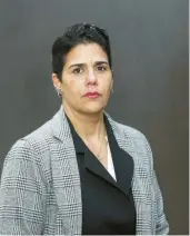  ?? JOHN J. KIM / CHICAGO TRIBUNE ?? Carmen Navarro Gercone, a longtime official in the sheriff’s office, shown in February, has lost her bid to stay on the June 28 primary ballot for Cook County sheriff.