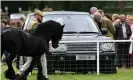  ?? Photograph: Tim Rooke/Rex/Shut- ?? Well-wishers gather around the Queen’s car.