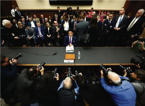  ?? (WASHINGTON DC, 12 MARS 2024/CHIP SOMODEVILL­A/GETTY IMAGES VIA AFP) ?? Robert Hur s’apprête à témoigner devant la Commission judiciaire de la Chambre des représenta­nts.