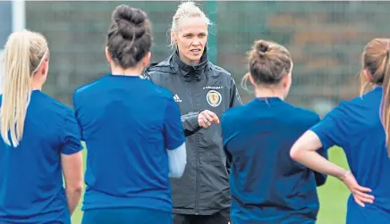  ?? Pictures: SNS. ?? Shelley Kerr is reported to have reduced some of Scotland’s players to tears.