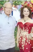  ??  ?? Dr. Jimmy Laya with Grace Palma-Tiongco.