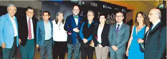  ?? ?? Autoridade­s, consejeros del Forum Cultural Guanajuato e invitados especiales.