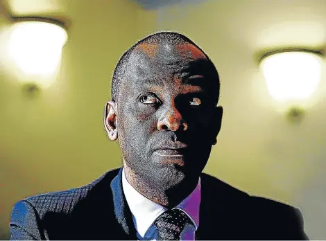  ?? Picture: Sizwe Ndingane ?? New e-mail disclosure­s provide fresh evidence that Mineral Resources Minister Mosebenzi Zwane might have misled parliament over his Gupta links