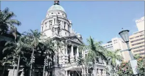  ?? PICTURE: GARTH JOHNSTONE ?? Durban’s City Hall, which houses the central library. The city has been recognised as a City of Literature by Unesco, and is the only African city to receive this accolade.