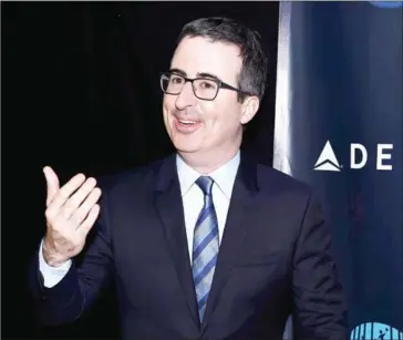  ?? DIMITRIOS KAMBOURIS/GETTY IMAGES NORTH AMERICA/AFP ?? John Oliver attends the 2017 Garden Of Laughs Comedy Benefit at The Theater at Madison Square Garden on March 28 in New York City.