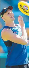  ??  ?? DEBUT: Jack Frost at Brisbane Lions training.