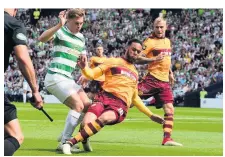  ??  ?? Last season Dunne in action against Celtic