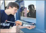  ?? (NWADG file photo) ?? Caulking leaky windows is a beginner-friendly do-it-yourself project.