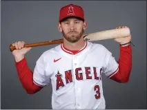  ?? MATT YORK — THE ASSOCIATED PRESS ?? The Angels' Taylor Ward missed the final two months of last season after a pitch hit him and fractured bones in his face.