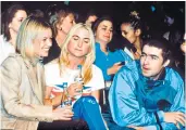  ??  ?? Past lives: Mariella Frostrup with son Dan and daughter Molly, below, and above at a fashion show with Meg Matthews and Liam Gallagher in the Nineties