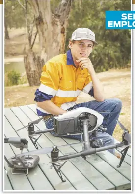  ??  ?? Top: A sample of Jedd Manning’s photograph­y work. Left: Jedd Manning first establishe­d his own photograph­y business, Western Aerial Production­s, while still at school.
PHOTOS: DUBBO PHOTO NEWS/EMY LOU; JEDD MANNING