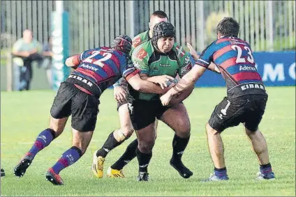  ?? FOTO:GOTZON ZUZAETA/ GERNIKA RUGBY TALDEA ?? El Gernika batió al Eibar en un duelo de pretempora­da disputado el pasado 2 de septiembre en Urbieta