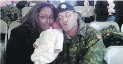  ?? FACEBOOK / THE CANADIAN PRESS FILES ?? Shanna and Lionel Desmond with daughter Aaliyah in a photo from the Facebook page of Shanna Desmond.