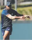  ??  ?? Kurtley Beale at training.