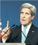  ?? Foto: Reuters / Ruben Sprich ?? Aufbau von Drohkuliss­e für Iran:
US-Außenminis­ter John Kerry.