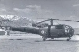  ?? HT ARCHIVE ?? The officers assembled in Poonch for an inspection tour of the area in the French-made IAF Alouette barely two hours before the crash.