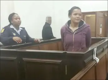 ?? PICTURES: SUPPLIED ?? Citrusdal farmworker Sheree Prince in the dock during her trial for murder. She beheaded, dismembere­d and disembowel­led a Scottish grandmothe­r.