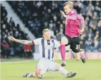  ??  ?? James McClean playing for West Brom against Posh.