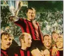  ??  ?? HISTORY MAN: Tony Book lifts the European Cup-Winners’ Cup in 1970