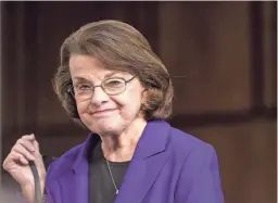 ?? SUSAN WALSH/AP FILE ?? Sen. Dianne Feinstein, D-Calif., is not seeking reelection in 2024. Her announceme­nt Tuesday signals the end of a groundbrea­king political career spanning six decades.