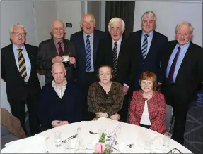  ??  ?? Wicklow and Bray Emmets legend Jackie Napier (second from left, back) with some of the large number of supporters who travelled to the GAA President’s Awards at Croke Park on Friday night last. Photo: Dave Barrett.