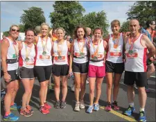  ??  ?? North Sligo Athletes Who Ran The National Half Marathon recently in the Phoenix Park, with some excellent performanc­es from the group with a number of PBs.
