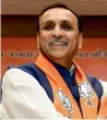  ?? PTI ?? Chief Minister Vijay Rupani says his party is going to win 150 plus seats in the elections. —