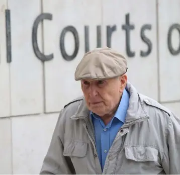  ??  ?? Michael Shine on his way into Dublin Circuit Criminal Court.