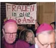  ?? FOTO: DPA ?? Protest in Lingen für mehr Teilhabe von Frauen.