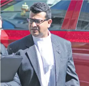  ?? Photo: Ronald Kumar ?? Defence lawyer Devanesh Sharma is representi­ng Former FNU Vice Chancellor Dr Ganesh Chand.