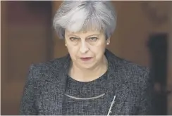  ??  ?? 0 Theresa May made leadership central to her election campaign