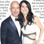  ??  ?? RICH Boss Jeff Bezos with wife MacKenzie