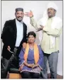  ?? PICTURE: SUPPLIED ?? Performer and playwright Essop Khan has died at the age of 72. He is pictured (left) with Mahomed Alli and Savy Ramsamy.