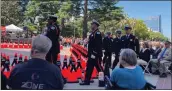  ?? COURTESY PHOTO ?? Caltrans holds a memorial service for the 189workers killed on state roads.